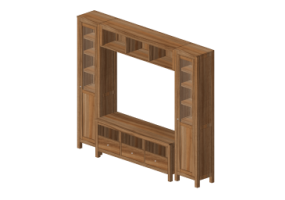 Arm&aacute;rios Multiuso De Parede 3D - M&oacute;vel TV