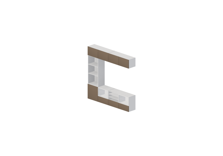 Paredes equipadas 3D - Mueble TV estilo Ikea (comp_2) -... Paredes equipadas 3D - Mueble TV estilo Ikea (comp_2) -...