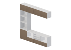 Parois &eacute;quip&eacute;es 3D - S&eacute;jour Ikea (comp_2)