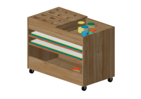Meubles 3D - Meuble bas ouvert