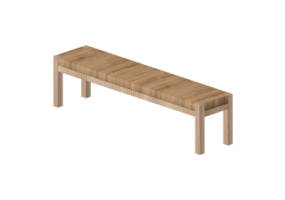 3D Zubeh&ouml;r - Allgemeiner Holzbank