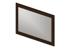 3D Accessories - Rectangular Mirror 104x63cm