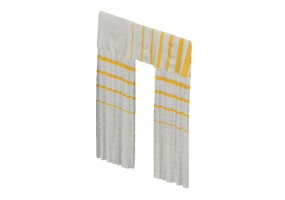 Accessoires 3D - Rideau en tissu double
