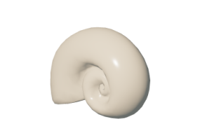 Accessoires 3D - Coquillage d&eacute;coratif
