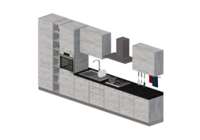3D Kitchens - Modern kitchen complete with appliances