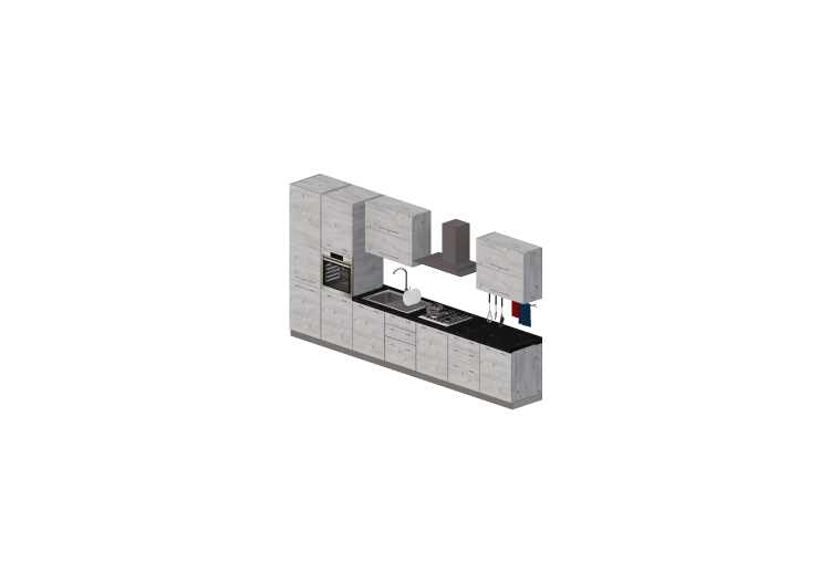 Cuisine 3D - Cuisine moderne équipée d'électroménager -... Cuisine 3D - Cuisine moderne équipée d'électroménager -...