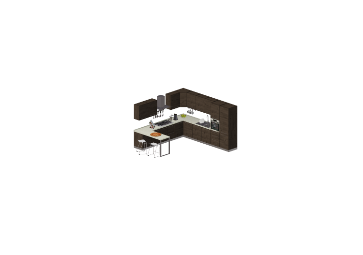 Cucine 3D - Cucina moderna completa di elettrodomestici -... Cucine 3D - Cucina moderna completa di elettrodomestici -...