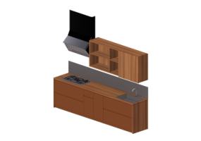 Cuisine 3D - Cuisine complète d'électroménagers