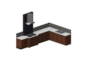 Cucine 3D - Composizione cucina