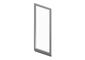Vantaux 3D - Vantaux avec verre pour meuble haut cuisine 45x96cm