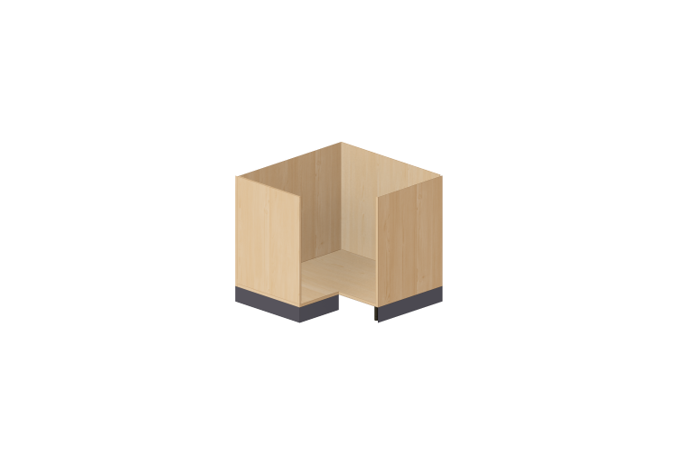 Bases 3D - Base de canto para cozinha 90x82cm - ACCA... Bases 3D - Base de canto para cozinha 90x82cm - ACCA...