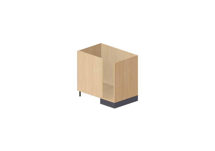 3D Unterschränke - Rechter Eck-Küchenunterschrank 90x82cm -... 3D Unterschränke - Rechter Eck-Küchenunterschrank 90x82cm -...