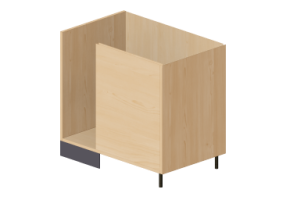 3D Bases - Base angular izquierda para cocina 90x82cm