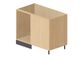Bases 3D - Base de canto esquerda para cozinha 100x82cm