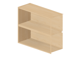Armoires sup&eacute;rieures 3D - Meuble haut cuisine 90x72cm