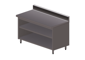 Armoires sup&eacute;rieures 3D - Table de travail professionnelle