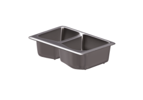 3D Sp&uuml;lbecken - Doppelwaschbecken