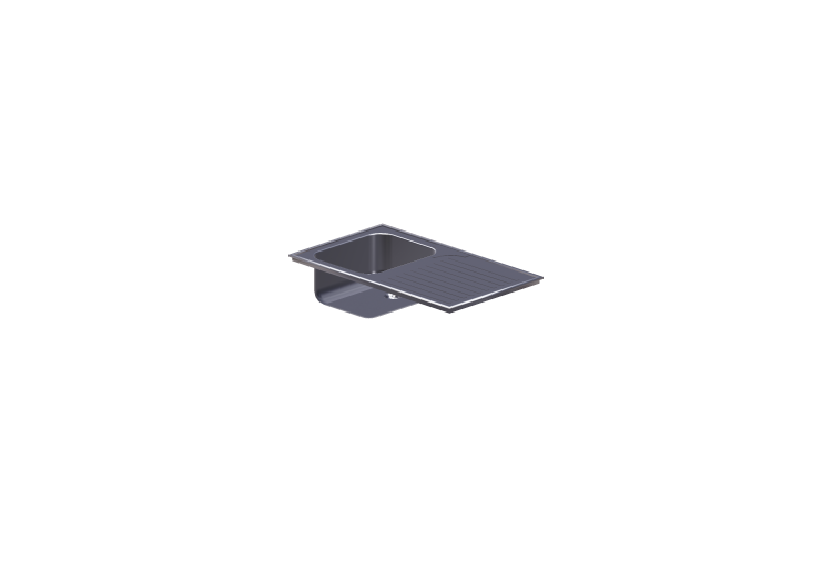 Lavelli 3D - Lavello da incasso con una vasca 86x50cm -... Lavelli 3D - Lavello da incasso con una vasca 86x50cm -...