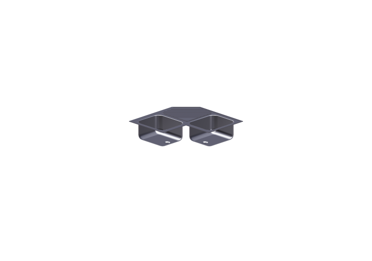 Lavabos et éviers 3D - Évier à encastrement avec double... Lavabos et éviers 3D - Évier à encastrement avec double...