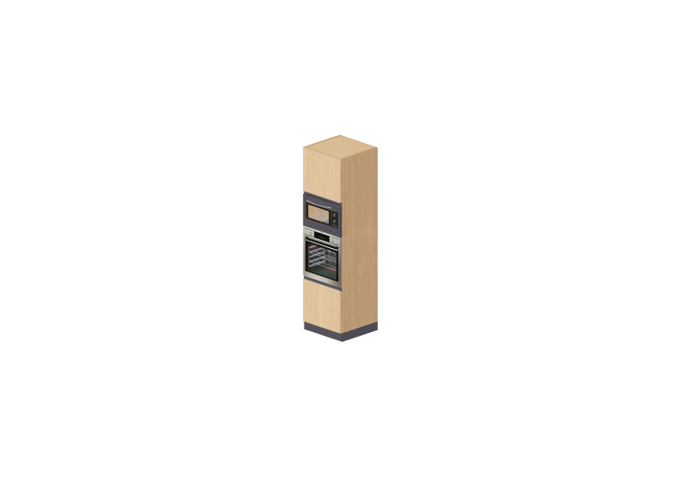 Columnas 3D - Columna horno y microondas 60x216cm - ACCA... Columnas 3D - Columna horno y microondas 60x216cm - ACCA...