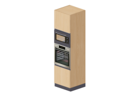 Colunas 3D - Torre forno e microondass 60x216cm