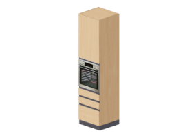 3D Columns - Vertical Tower Oven 60x240cm