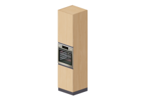 3D S&auml;ulen - Einbau-Backofen 60x240cm