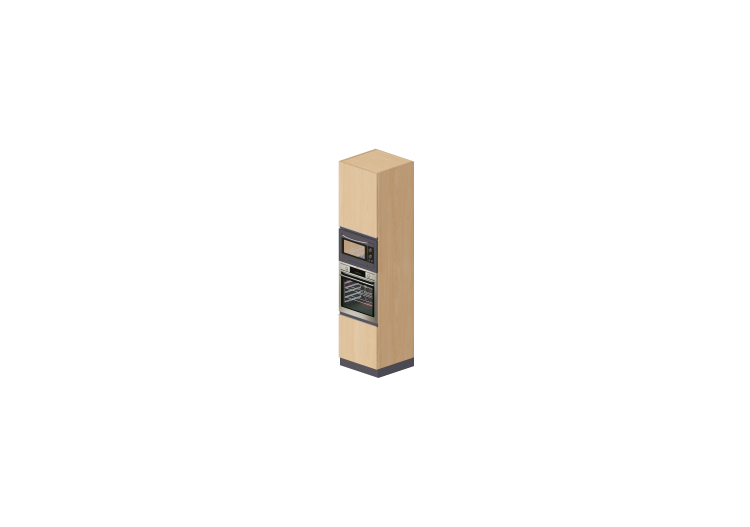 Columnas 3D - Columna horno y microondas 60x240cm - ACCA... Columnas 3D - Columna horno y microondas 60x240cm - ACCA...