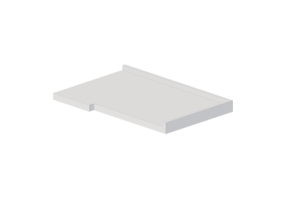 3D Planes - Left side Angle kitchen top 60x90cm