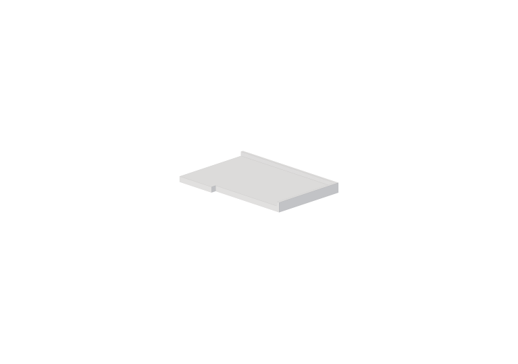 Piani 3D - Piano cucina angolare sinistro 60x90cm - ACCA... Piani 3D - Piano cucina angolare sinistro 60x90cm - ACCA...