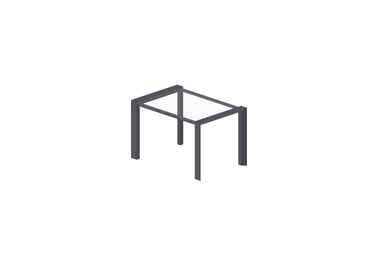 3D Tische - Tisch rechteckig 120x80cm - ACCA software 3D Tische - Tisch rechteckig 120x80cm - ACCA software