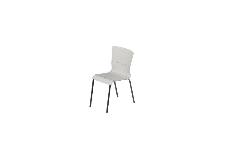 3D Stühle - Stuhl mit Holzsitz - ACCA software 3D Stühle - Stuhl mit Holzsitz - ACCA software