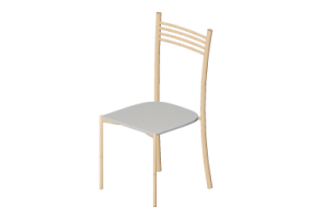 3D Chairs - Wooden Chair