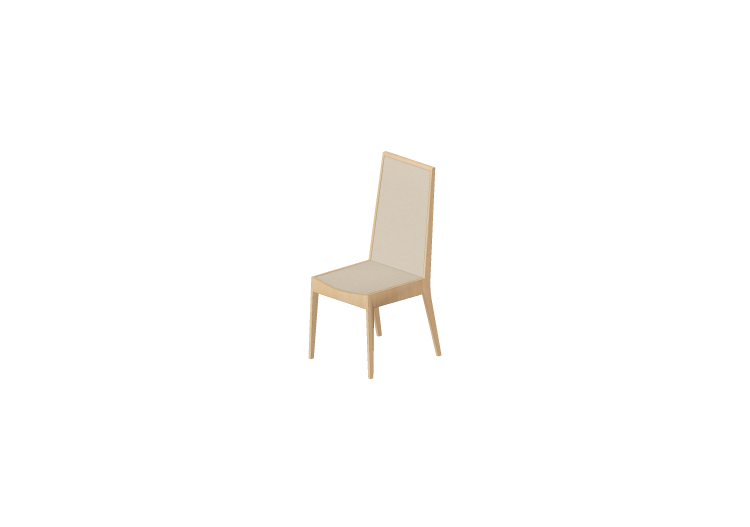 Sillas 3D - Silla con asiento en tejido - ACCA software Sillas 3D - Silla con asiento en tejido - ACCA software