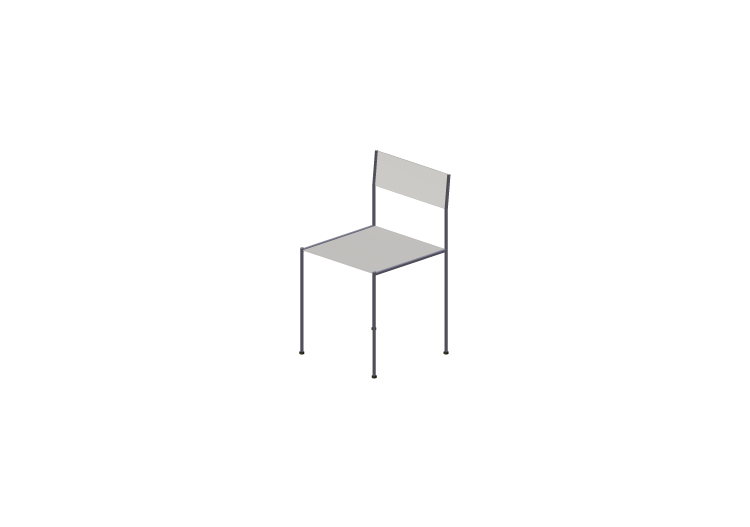 Sedie 3D - Sedia con seduta in legno - ACCA software Sedie 3D - Sedia con seduta in legno - ACCA software