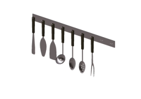 Accessori 3D - Barra per mestoli e utensili