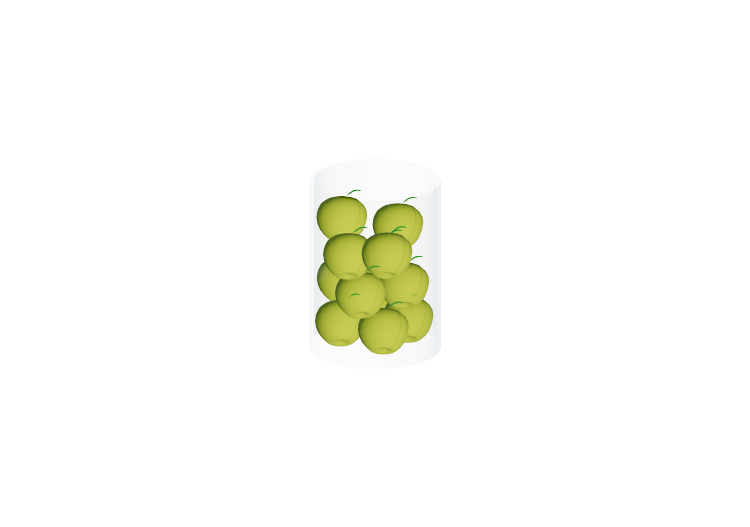 Accessoires 3D - Récipient de pommes - ACCA software Accessoires 3D - Récipient de pommes - ACCA software