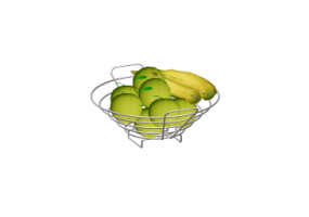 Acess&oacute;rios 3D - Contentor de ma&ccedil;&atilde;s e bananas
