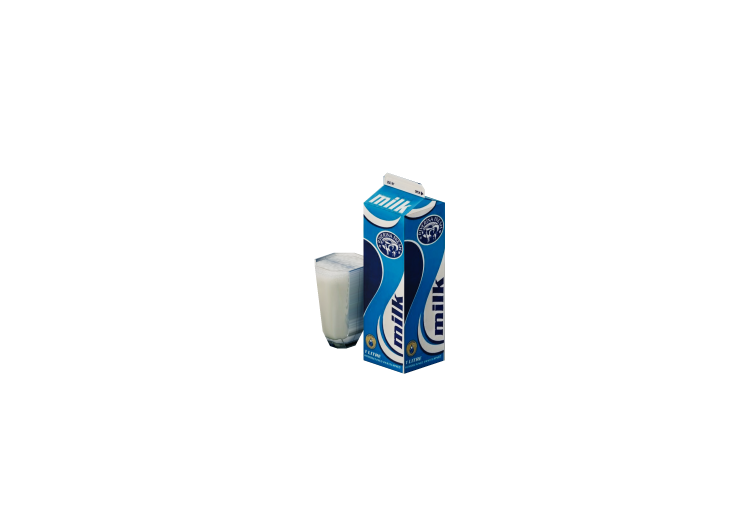 3D Zubehör - Milchverpackung mit Glas - ACCA software 3D Zubehör - Milchverpackung mit Glas - ACCA software