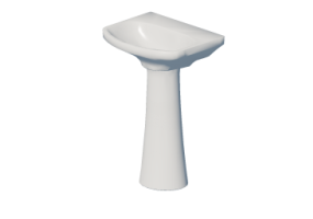Lavabos 3D - Lavabo ba&ntilde;o de tierra 85x50cm