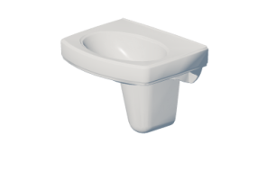 Lavabos 3D - Lavabo ba&ntilde;o colgante 55x45cm