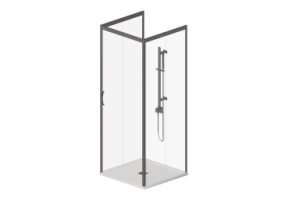 Duchas 3D - Plato ducha con mampara 80x80cm