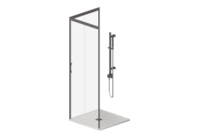 Duches 3D - Base de chuveiro com cabine 80x80cm