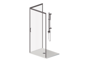 3D Shower - Shower tray with cabin 80x100cm