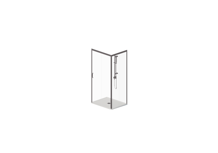 3D Duschen - Duschwanne mit Duschkabine 80x100cm - ACCA... 3D Duschen - Duschwanne mit Duschkabine 80x100cm - ACCA...