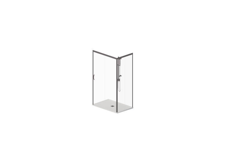 Docce 3D - Piatto doccia con box 80x120cm - ACCA software Docce 3D - Piatto doccia con box 80x120cm - ACCA software