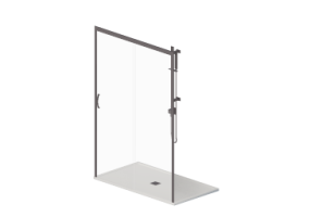 3D Shower - Shower tray with cabin 80x140cm