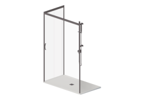 Duchas 3D - Plato ducha con mampara 80x140cm