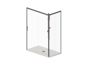 3D Shower - Shower tray with cabin 80x140cm