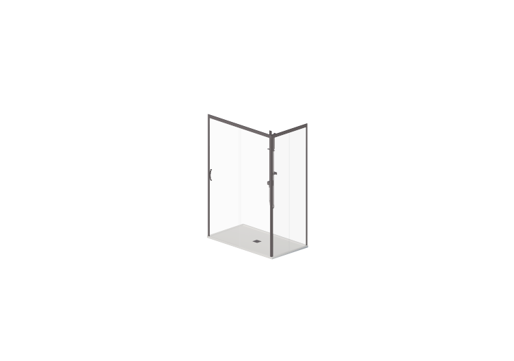 3D Showers - Shower tray with cabin 80x140cm - ACCA... 3D Showers - Shower tray with cabin 80x140cm - ACCA...